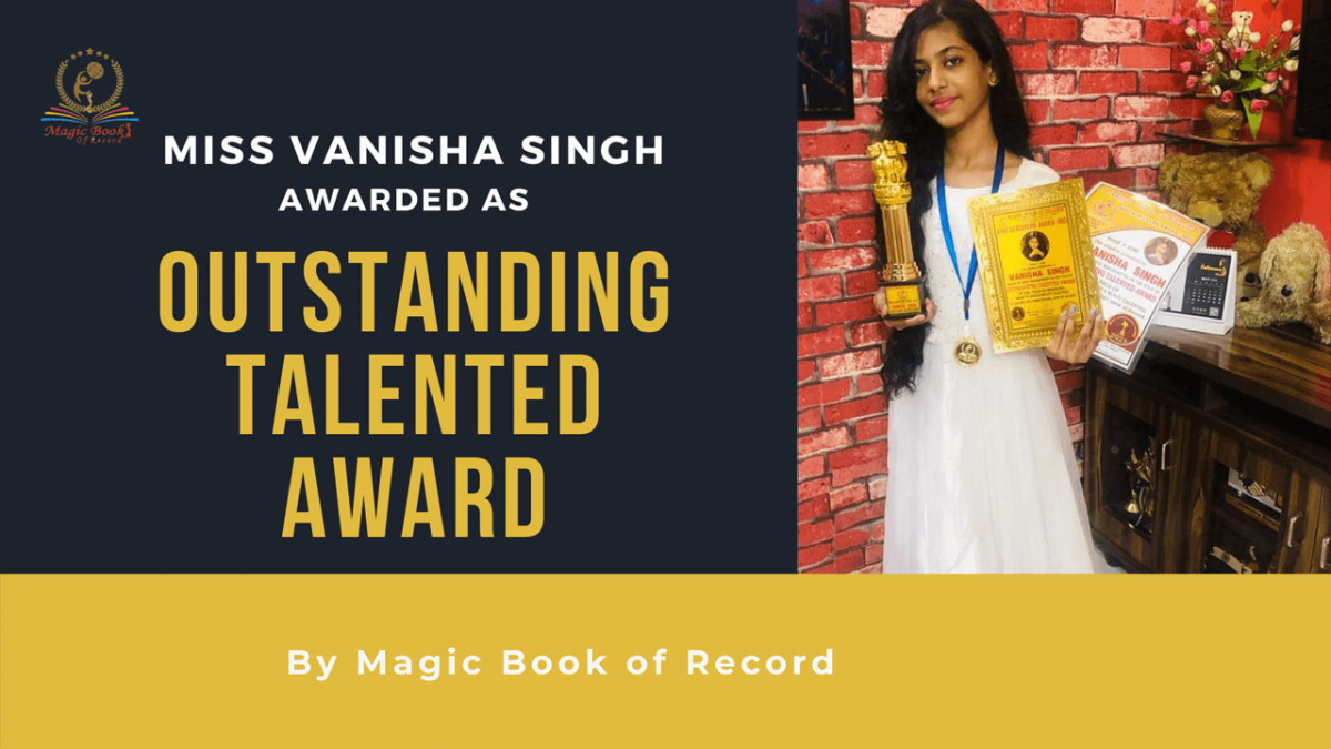 Vanisha Singh Magic Book of Record