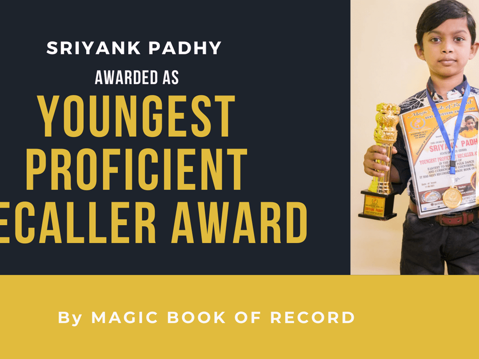 Sriyank Padhy - Magic Book of Record