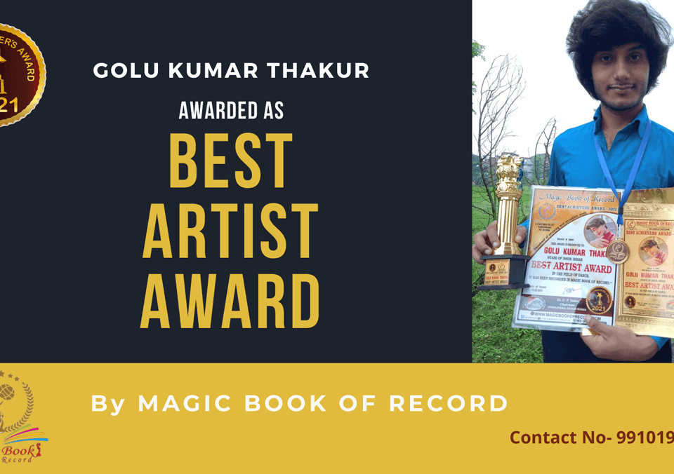 Golu Kumar Thakur-Bihar-Magic Book of Records