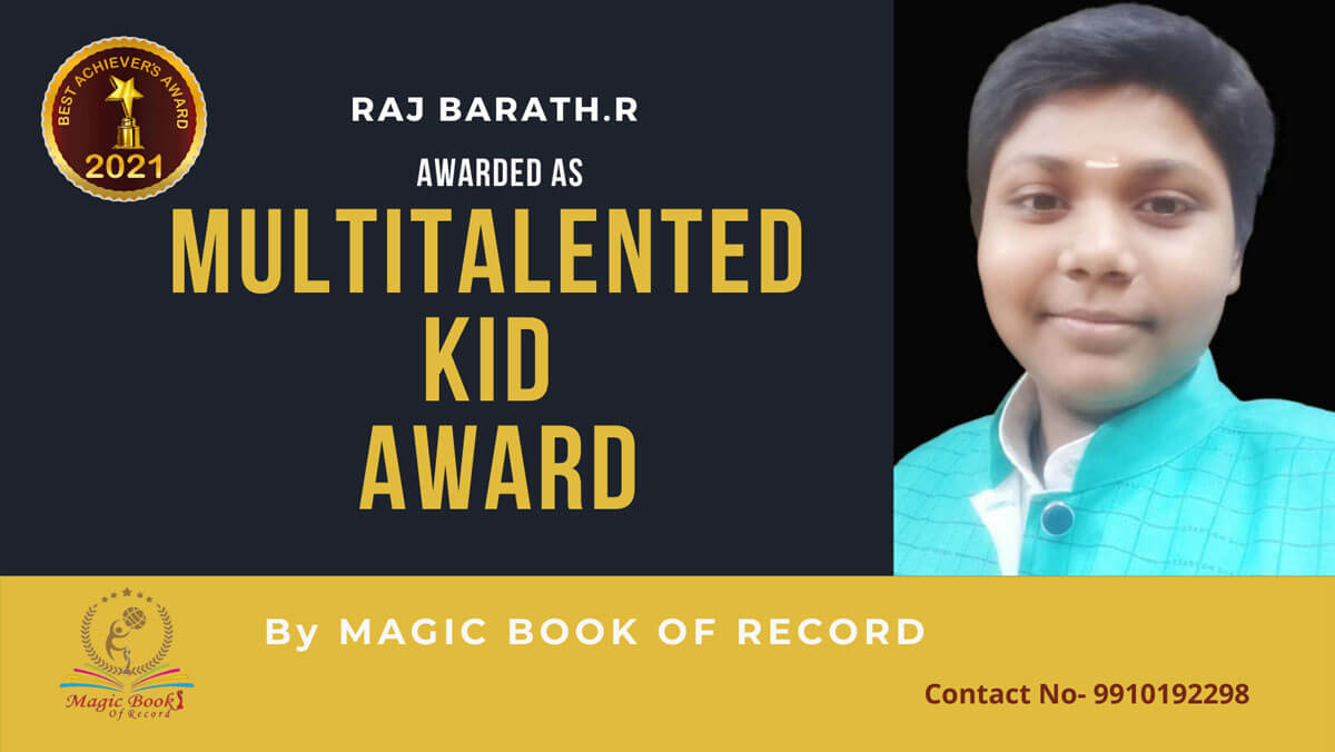 Raj Barath.R-Tamil Nadu-Magic Book of Record