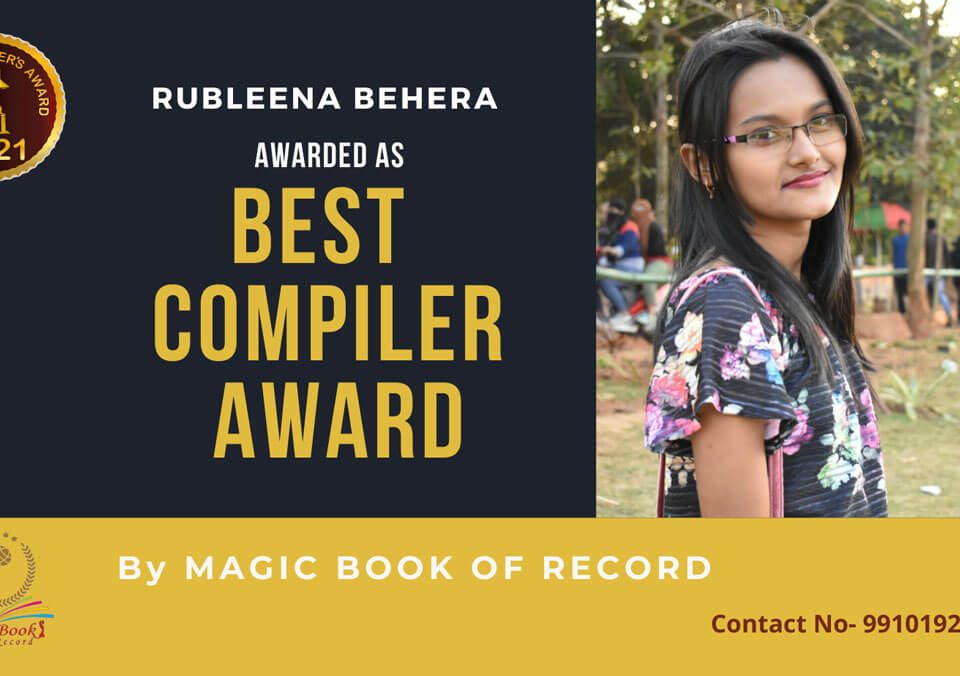 Rubleena Behera-Odisha-Magic Book of Record