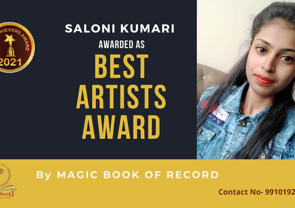 Saloni Kumari- Bihar-Magic Book of Record