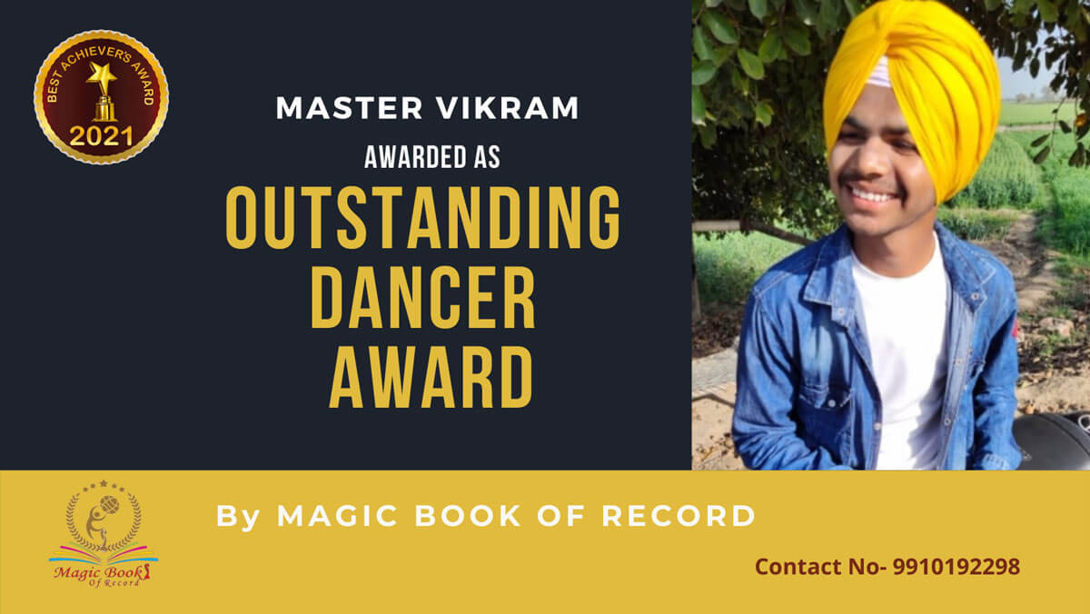 Vikram- Dancer - Punjab - Magic Book of Record