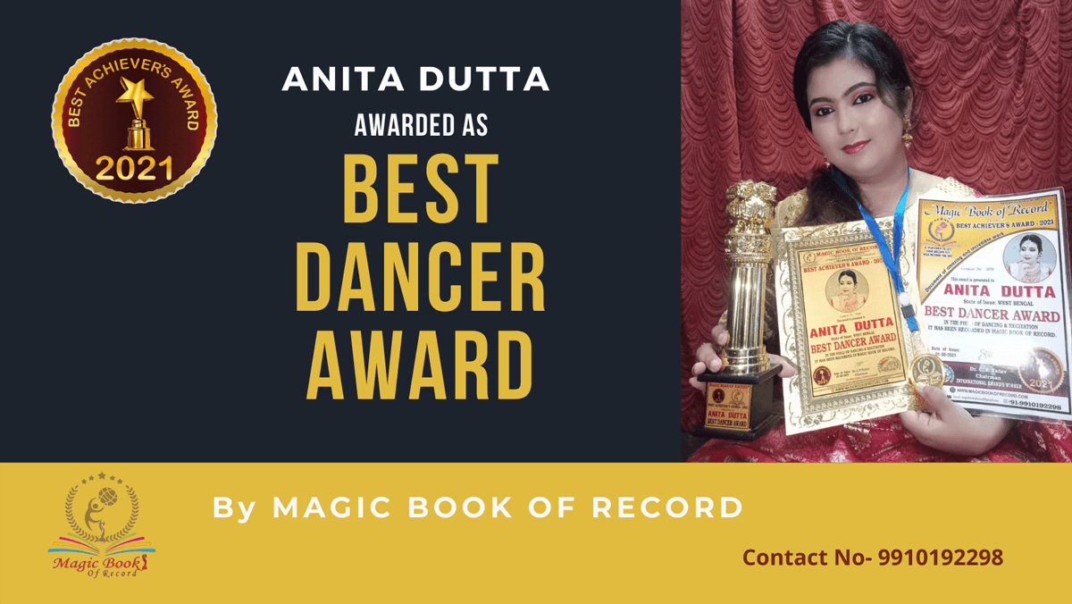 Anita Dutta-Dancer-West Bengal-Magic Book of Record