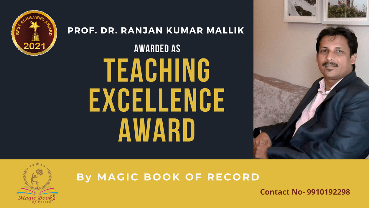 Prof. Dr. RProf. Dr. Ranjan Kumar Mallik Punjabanjan Kumar Mallik-Punjab-Magic Book of Record