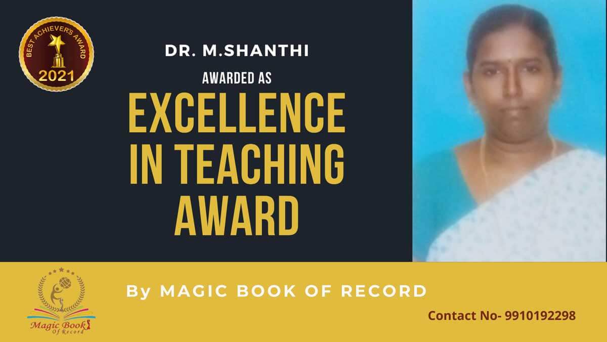 Dr M.Shanthi Tamilnadu
