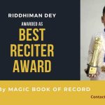Riddhiman Dey Best Reciter in West Bengal
