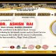 Ashish Rai Honorary Doctorate