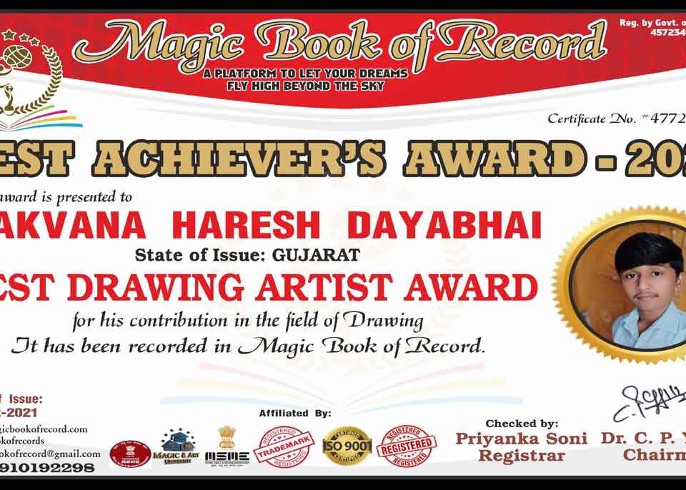 Makvana Haresh Magic Book of Record