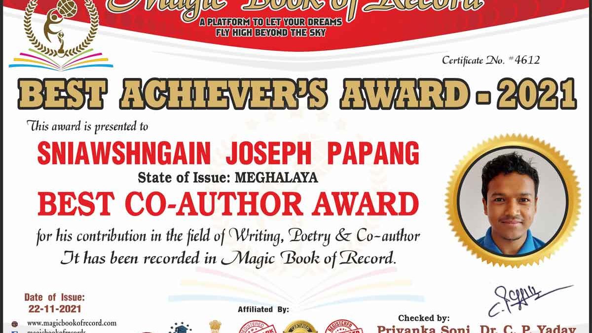 Sniawshngain Joseph Papang Maghalaya