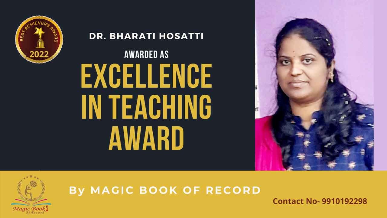 Bharati Hosatti Professor Karnataka
