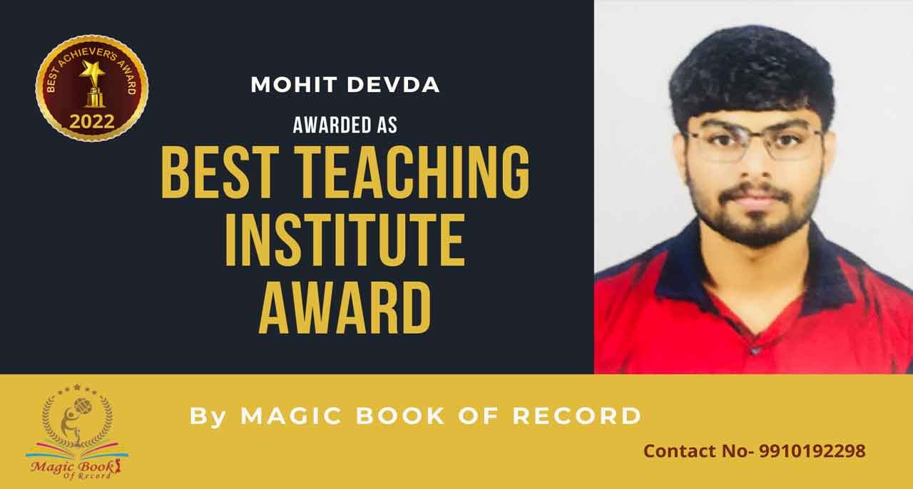 Mohit Devda Chief Mentor