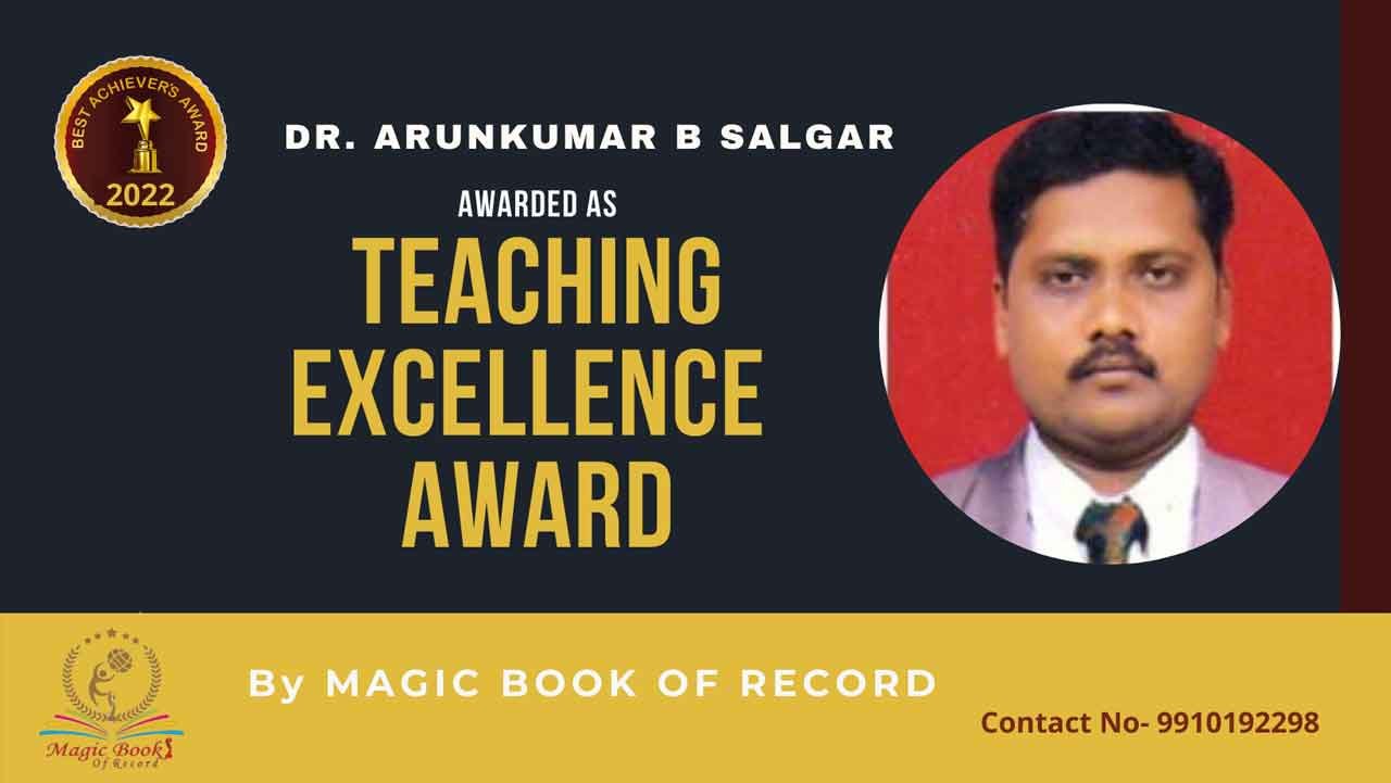 Arunkumar B Salgar Karnataka