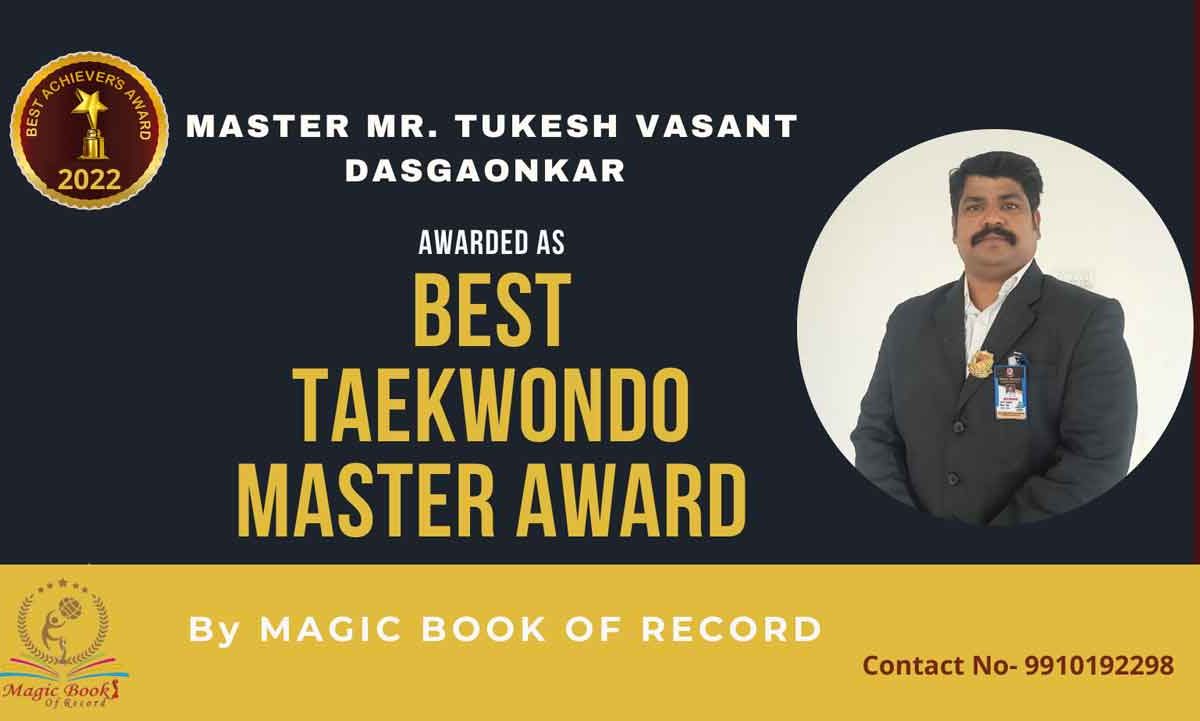 Taekwondo Master Tukesh Vasant Dasgaonkar