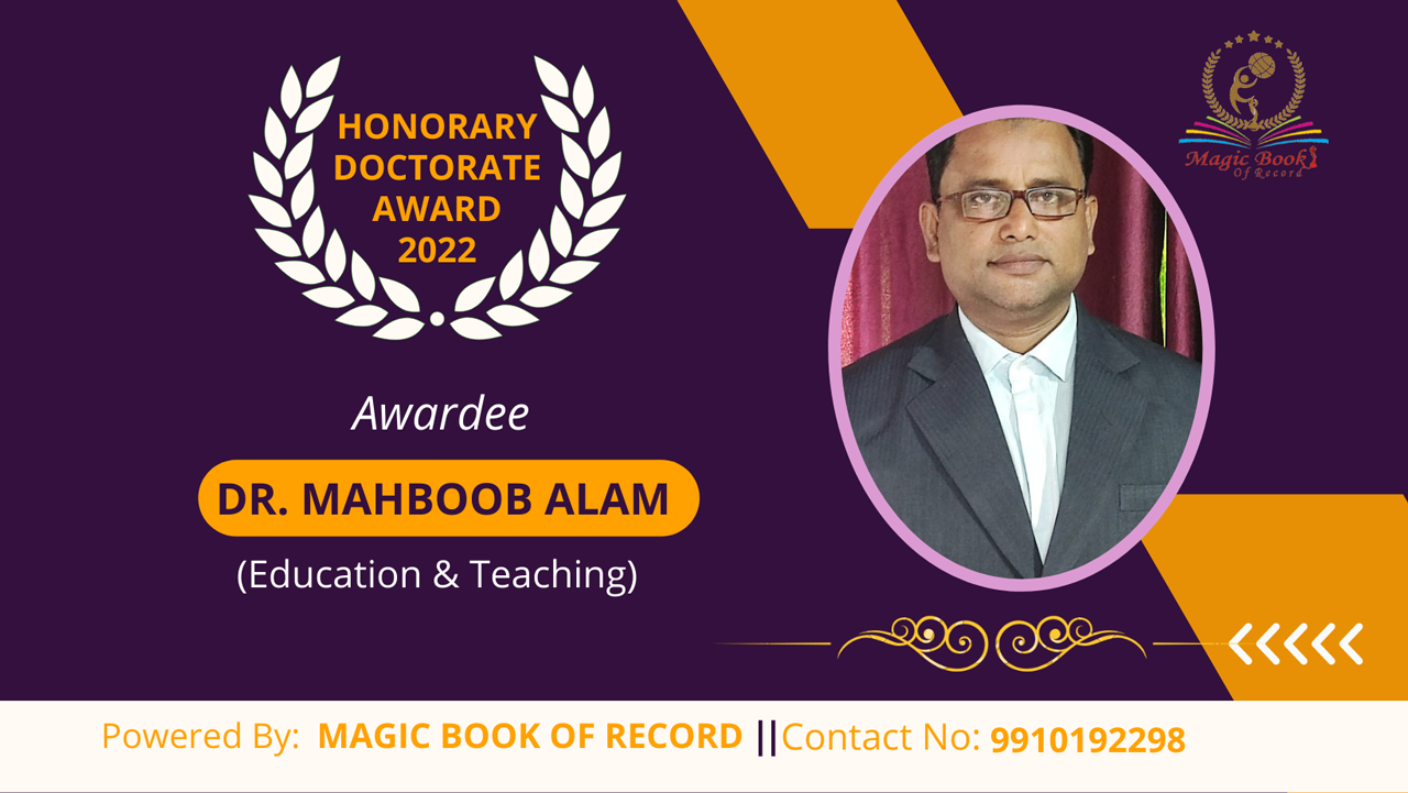 Dr. Mahboob Alam Jharkhand