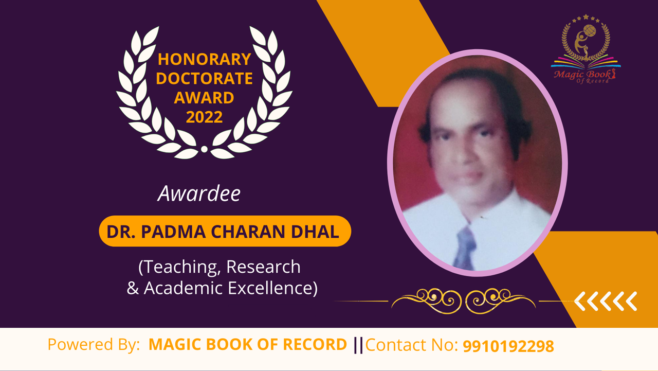 Padma Charan Dhal Researcher Jajpur