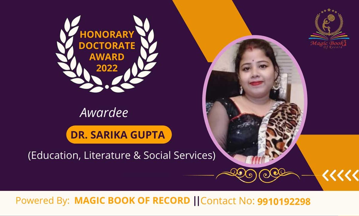 Sarika Gupta educator Uttar Pradesh