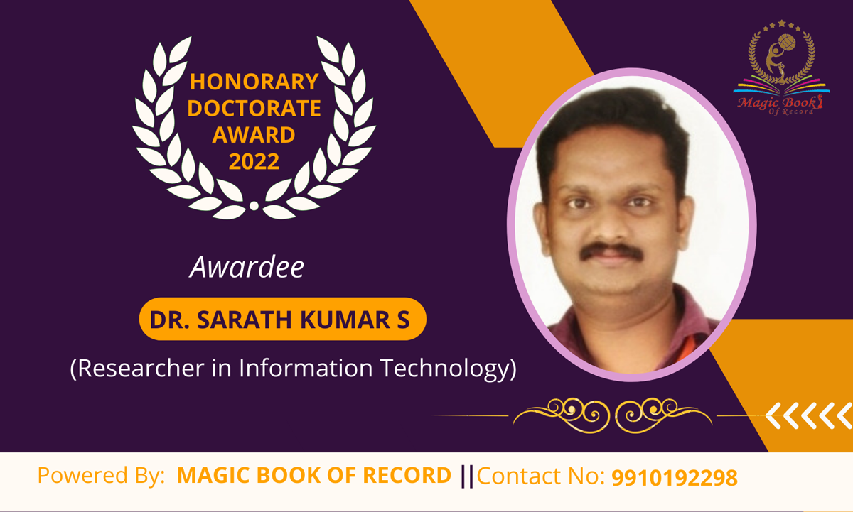 Dr Sarath Kumar S Kerala