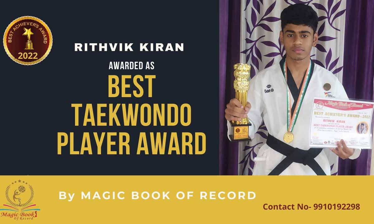 Rithvik Kiran Taekwondo Player