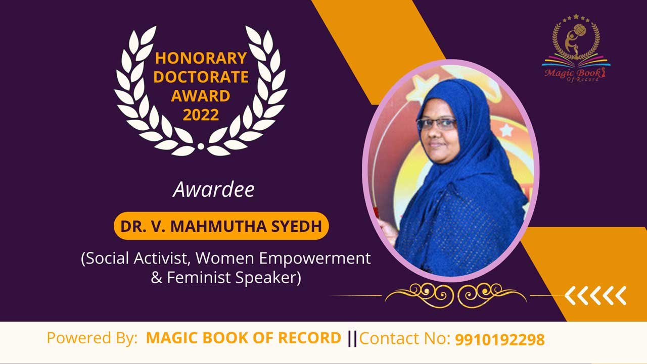 V Mahmutha Syedh Tamil Nadu