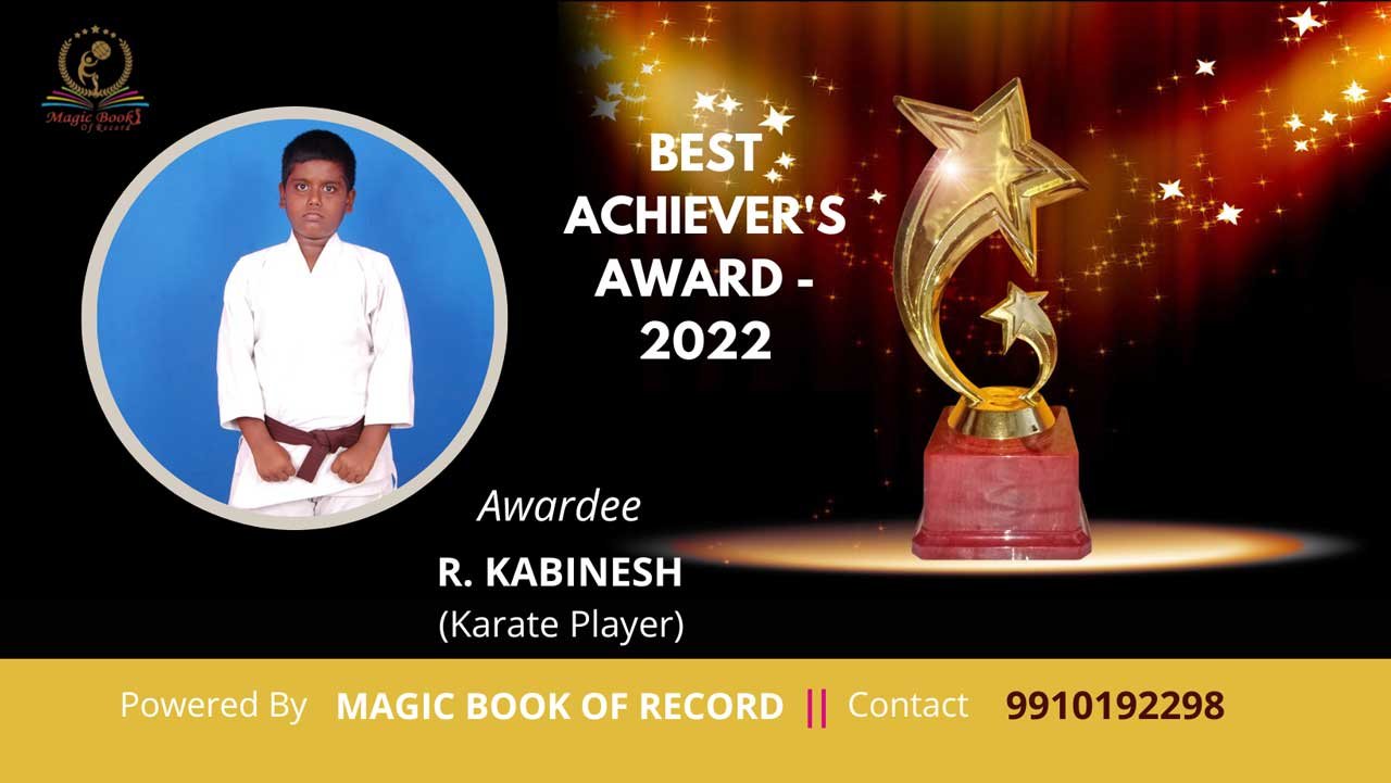 R Kabinesh Karate Player Tamil Nadu