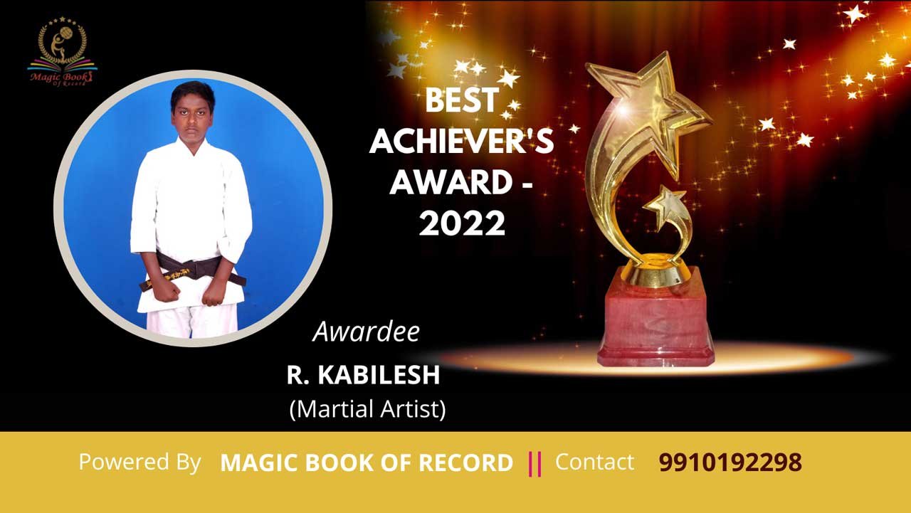 R Kabilesh Karate Player Tamil Nadu