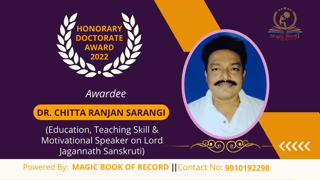 Dr. Chitta Ranjan Sarangi Odisha