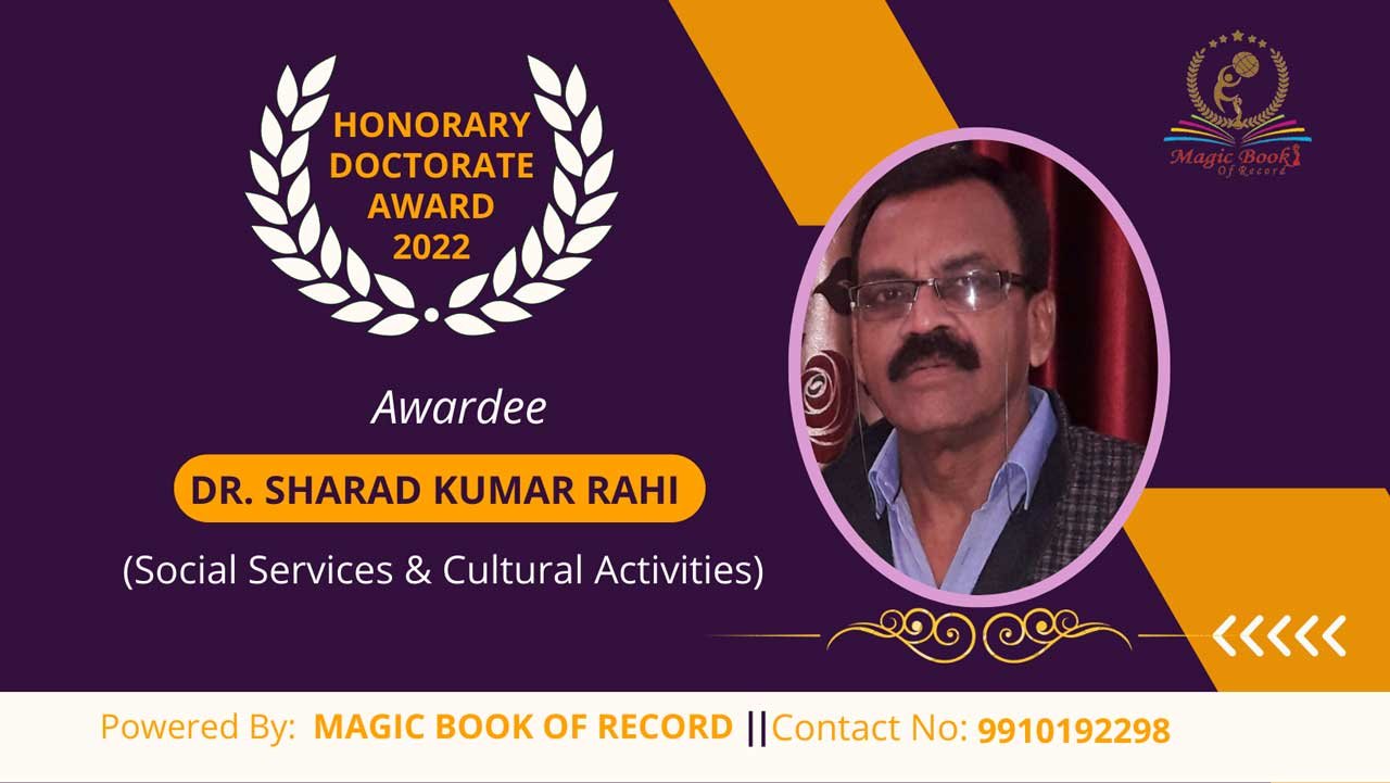 Dr. Sharad Kumar Rahi Uttar Pradesh