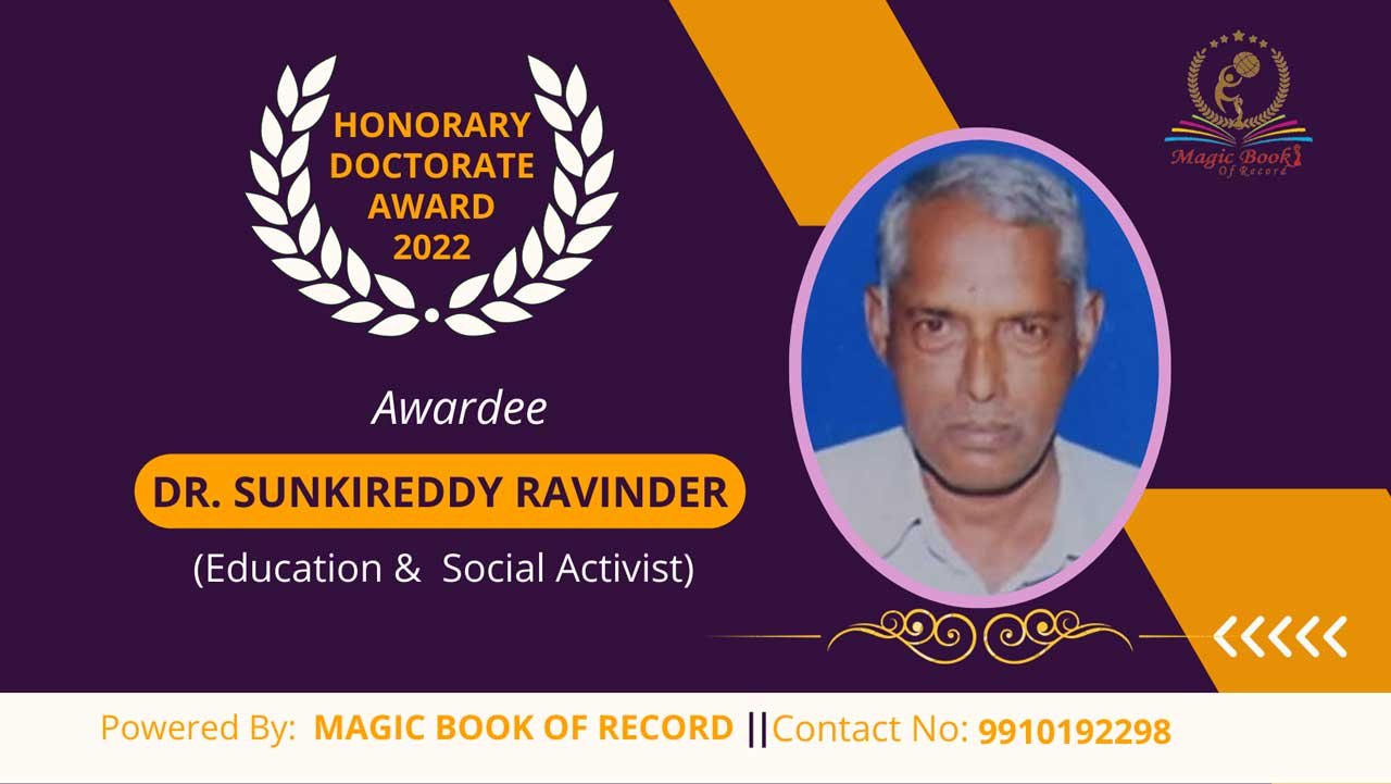Sunkireddy Ravinder Telangana