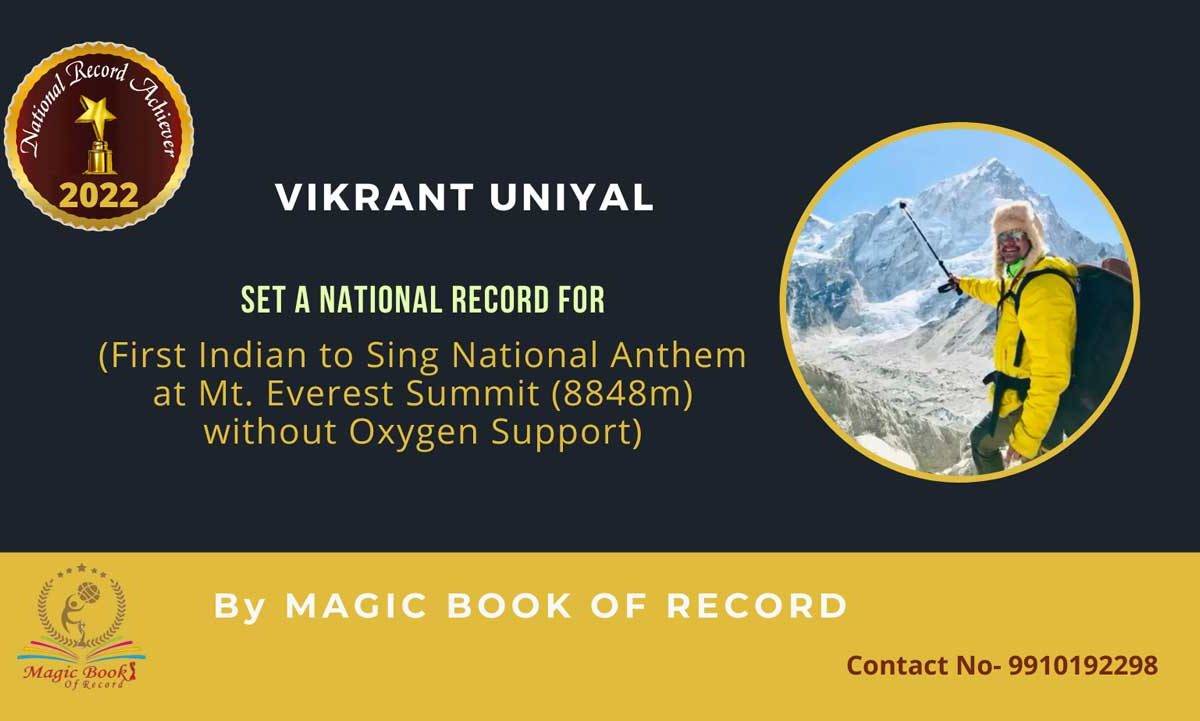 Everester Vikrant Uniyal Uttarakhand