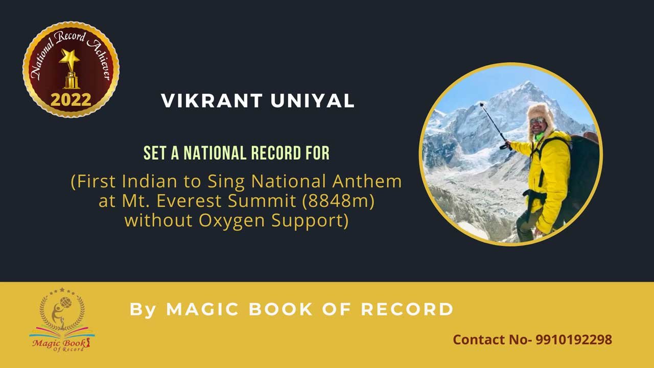 Everester Vikrant Uniyal Uttarakhand
