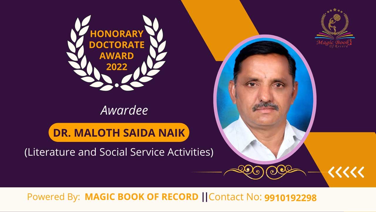 Maloth Saida Naik Telangana