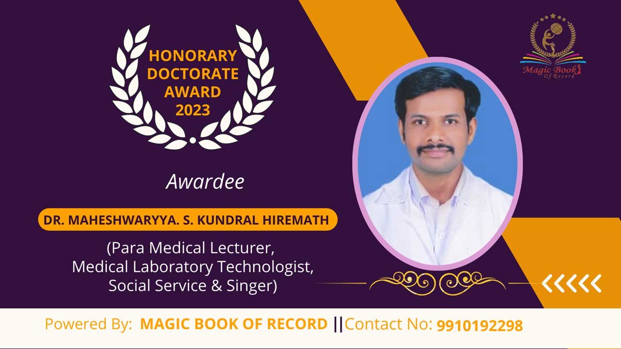 Maheshwaryya S Kundral Hiremath Karnataka