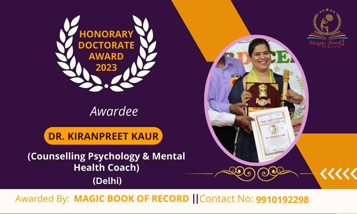 Dr Kiranpreet Kaur Psychologist Delhi