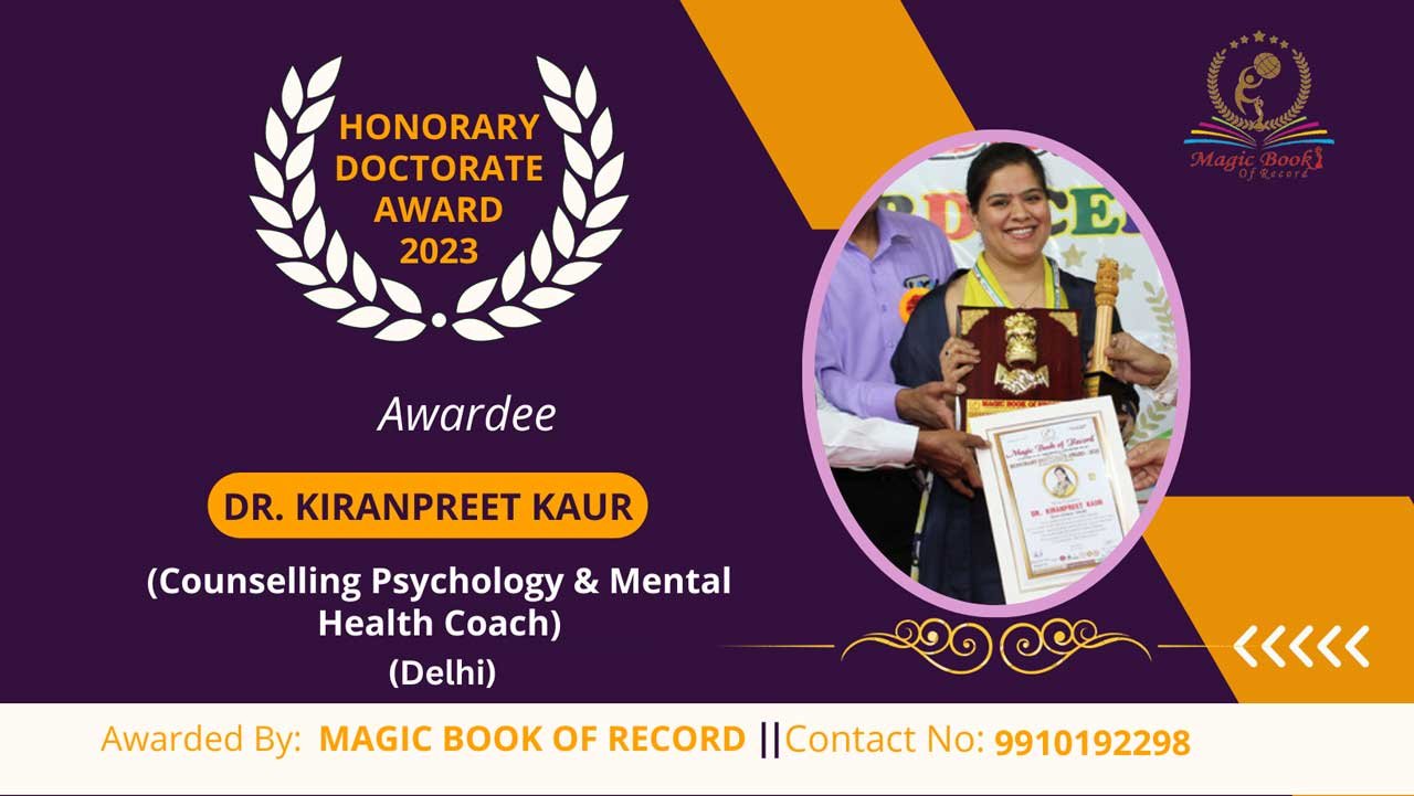 Dr Kiranpreet Kaur Psychologist Delhi