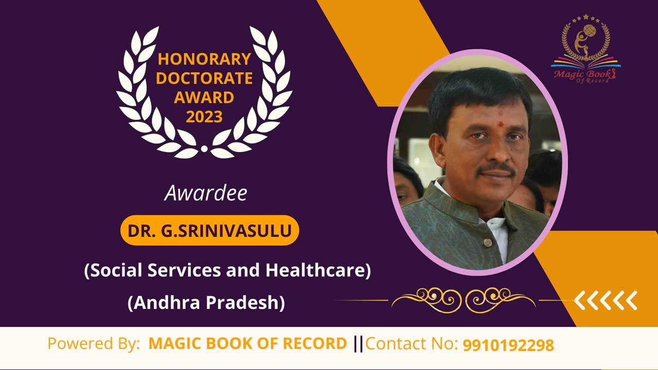 DR. G.srinivasulu Andhra Pradesh