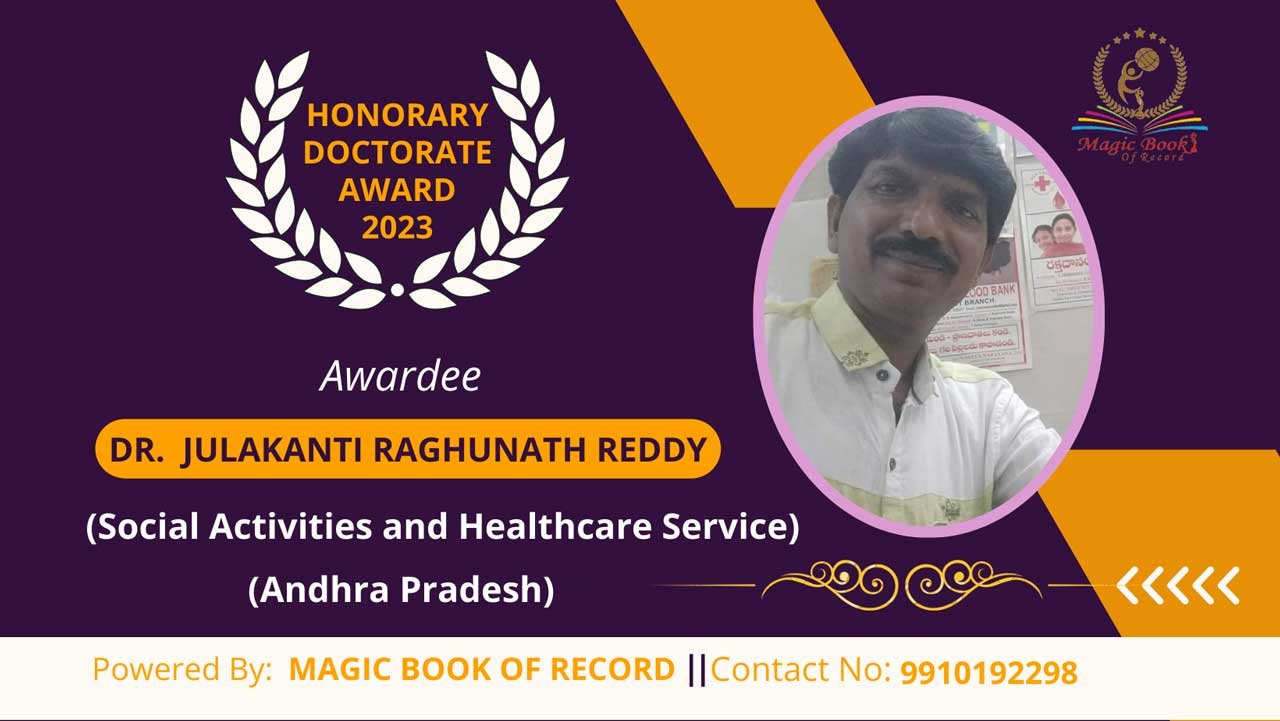 DR. Julakanti Raghunath Reddy