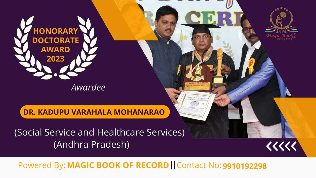 Dr. Kadupu Varahala Mohanarao Andhra Pradesh