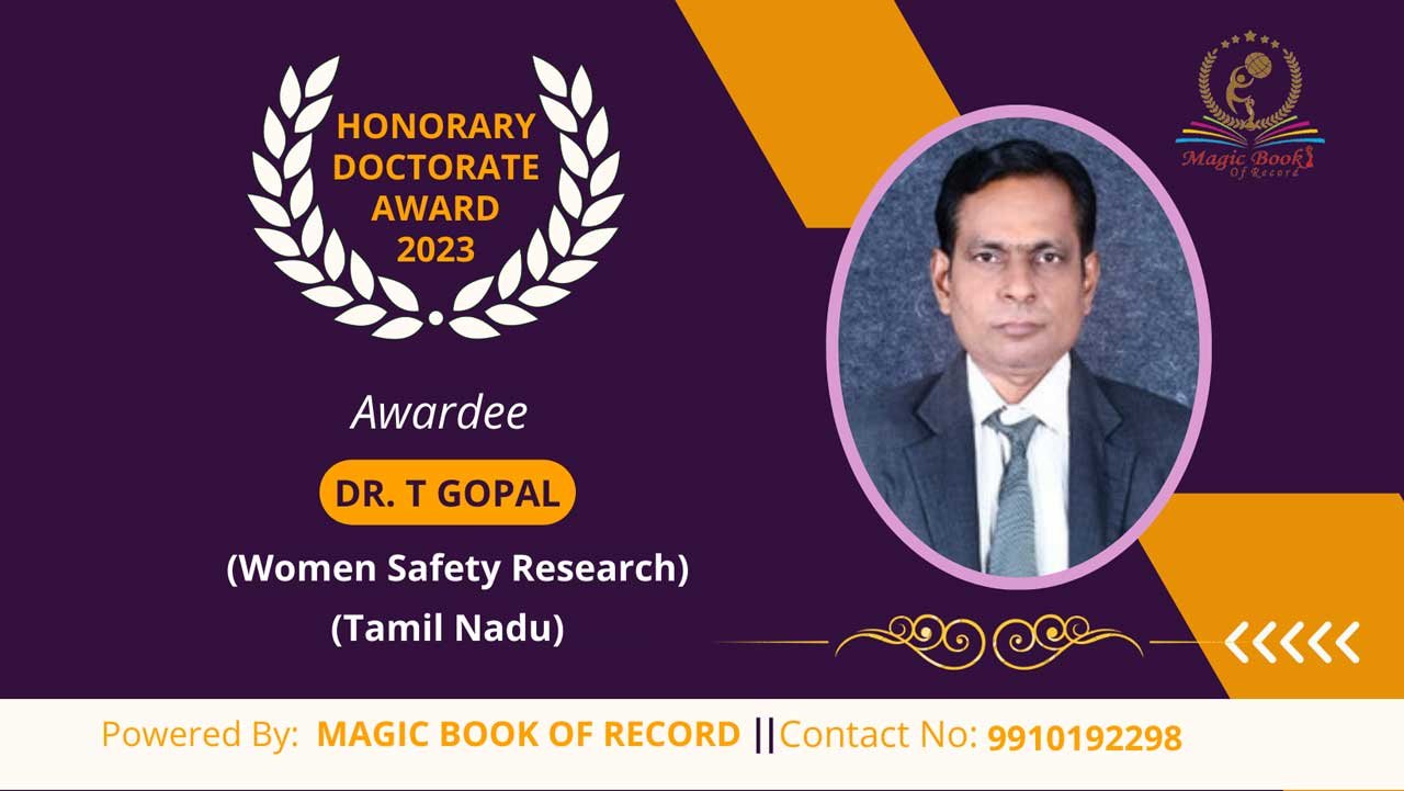 Dr. T Gopal Tamil Nadu