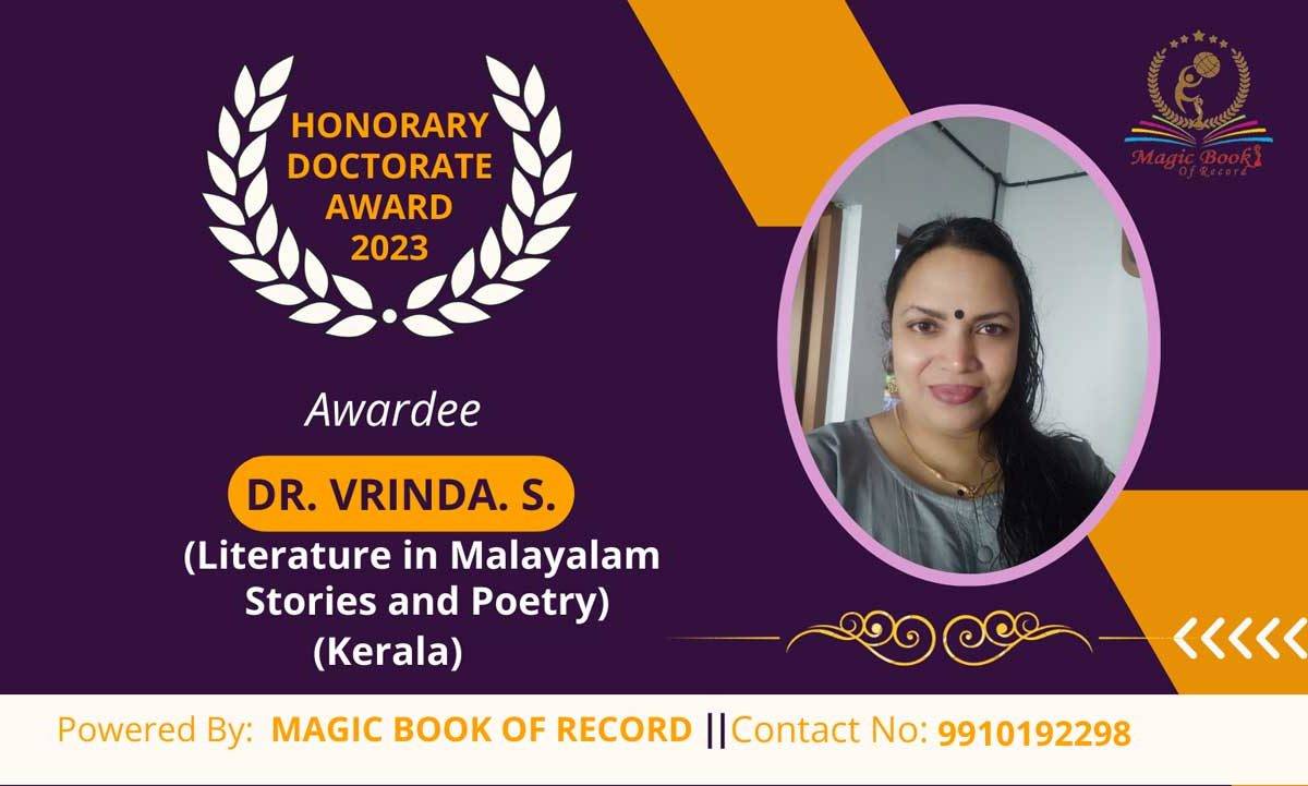 Dr. Vrinda. S. Kerala