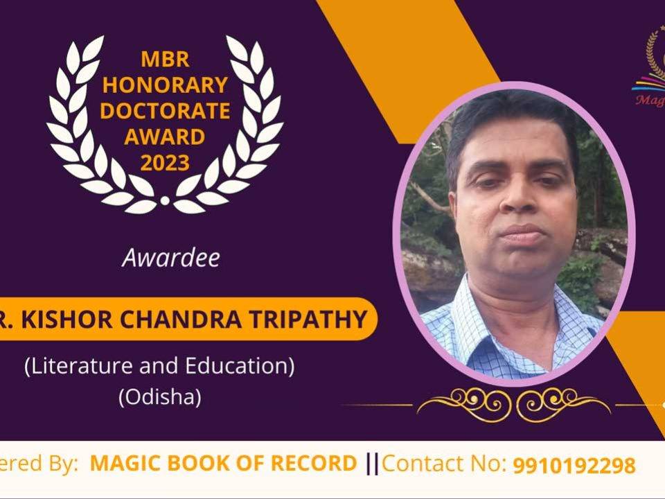 Dr. Kishor Chandra Tripathy Odisha