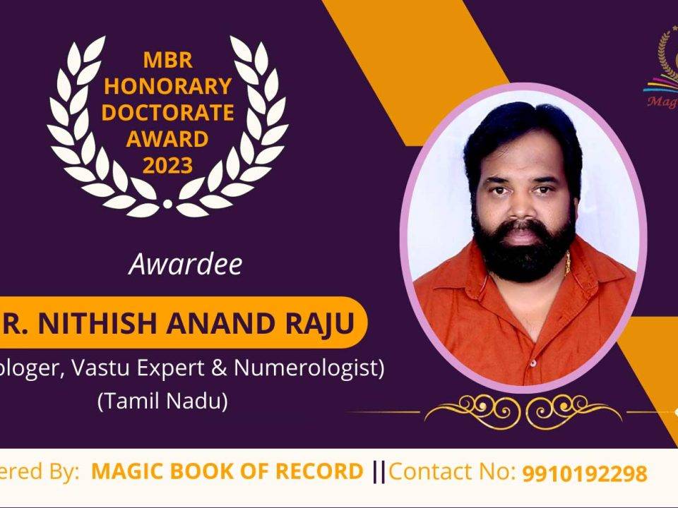 Dr. Nithish Anand Raju Tamil Nadu