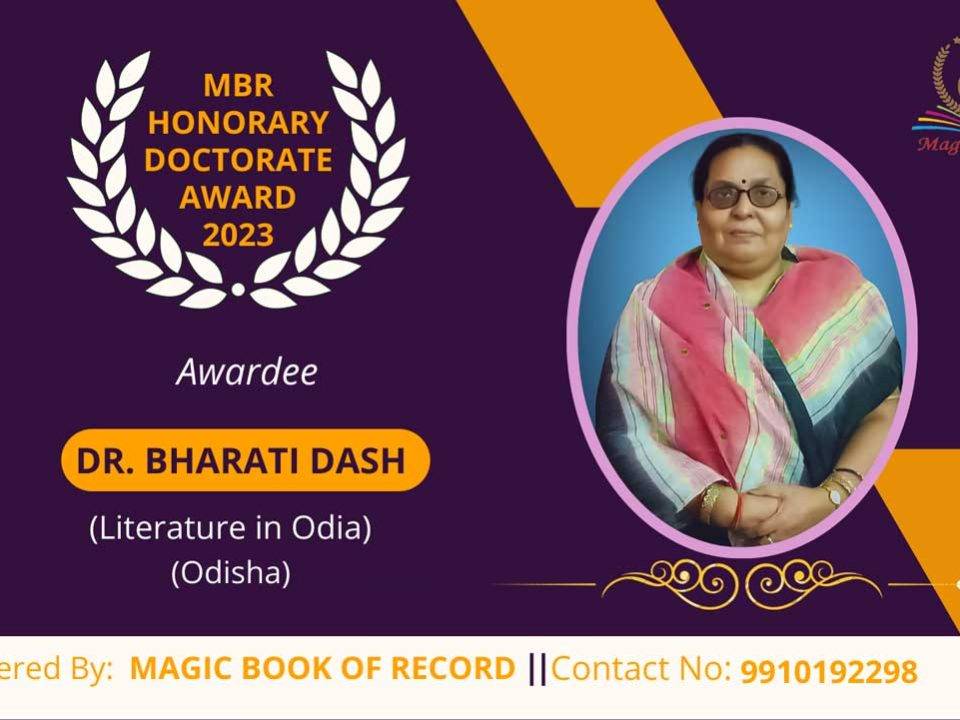 Bharati Dash Writer Odisha