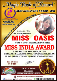 Oasis Miss India